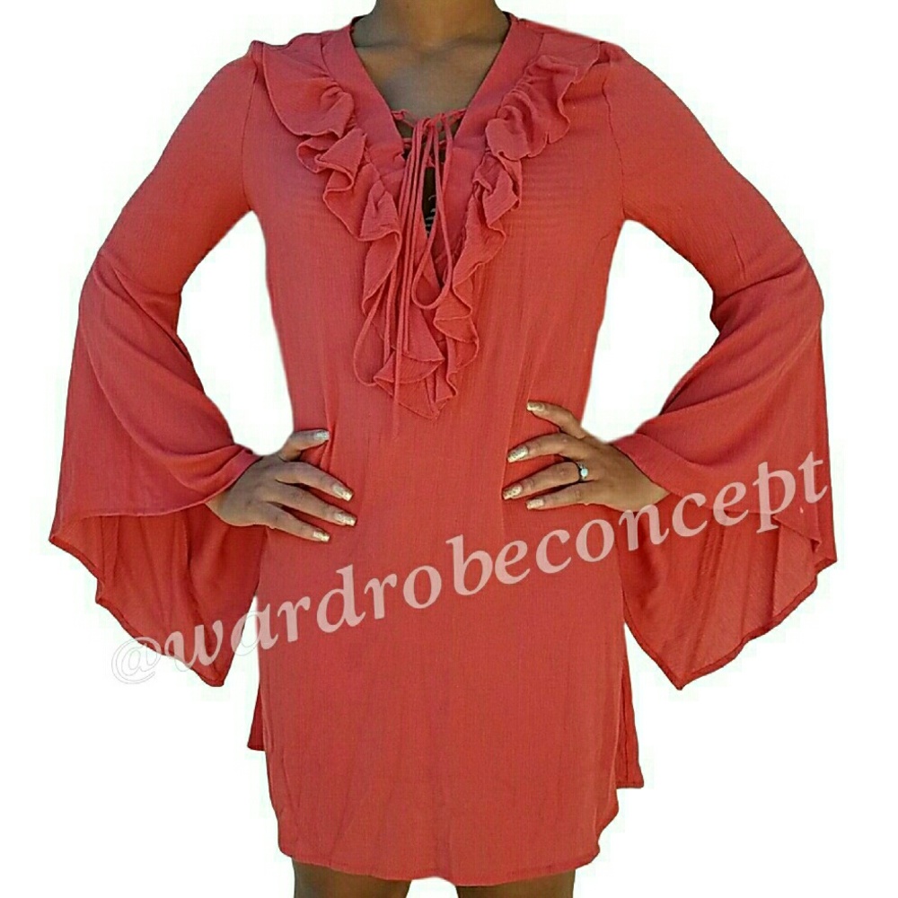 New Bell Long Sleeved Tunic Dress